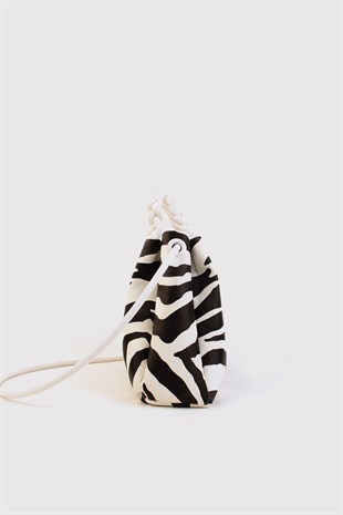 Zebra Kadın Desenli El ve Çapraz Çanta